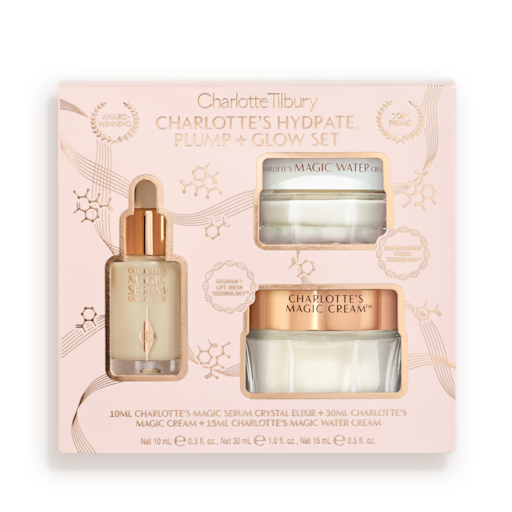 CHARLOTTE'S HYDRATE PLUMP & GLOW SET HUDPLEIESETT