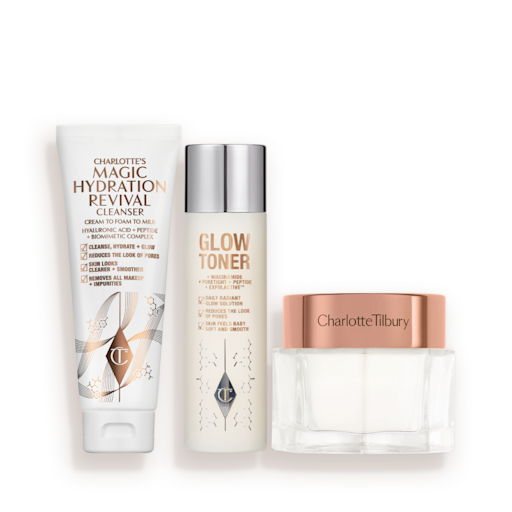 CHARLOTTES MAGIC CLEANSE, TONE & GLOW SET Hudpleiesett