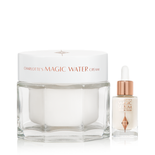 CHARLOTTES MAGISKE SERUM & MAGIC WATER CREAM-DUO HUDPLEIESETT