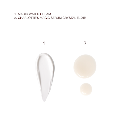 CHARLOTTES MAGISKE SERUM & MAGIC WATER CREAM-DUO HUDPLEIESETT