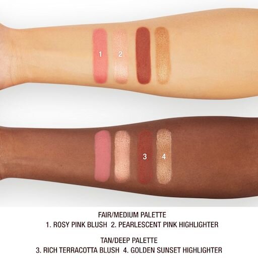 HOLLYWOOD BLUSH & GLOW GLIDE-PALETT LIGHT TO MEDIUM