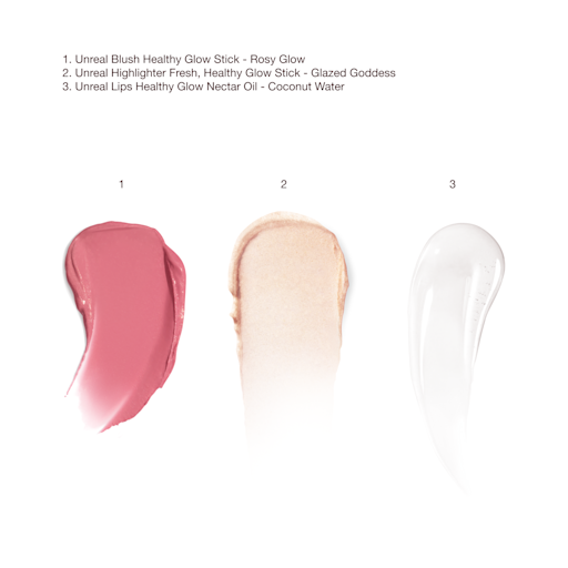 MINI UNREAL, FLAWLESS GLOW SECRETS ansiktssett